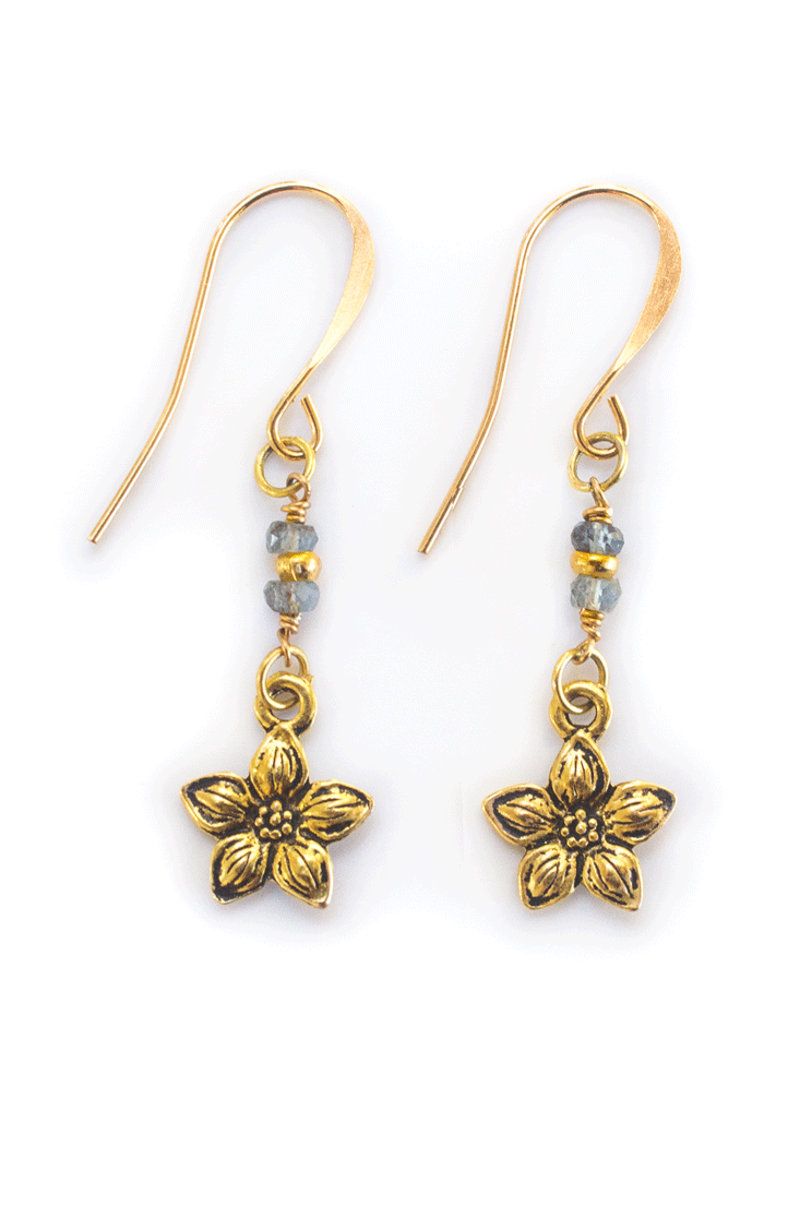 Golden Blossom Earrings