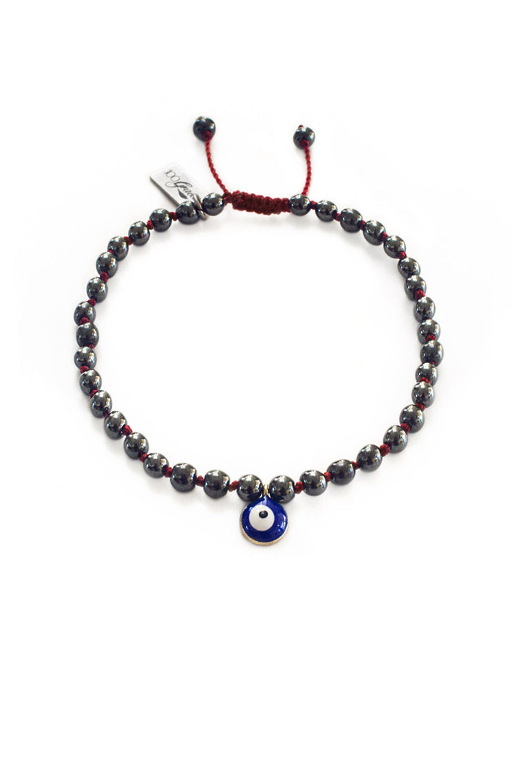 Evil Eye Bracelet, Hematite