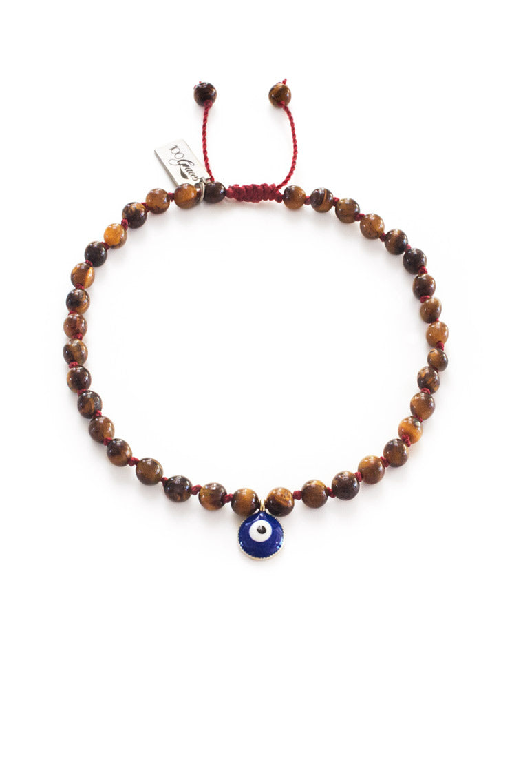 Evil Eye Bracelet, Tiger Eye