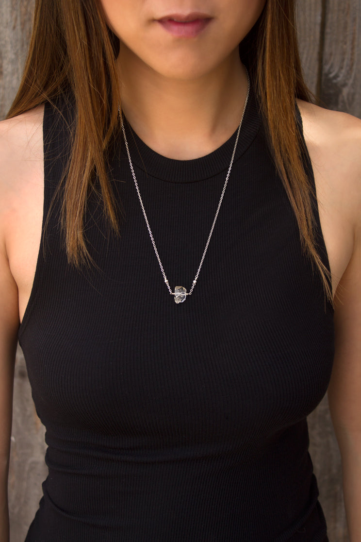 Herkimer Diamond Necklace - 100 Graces